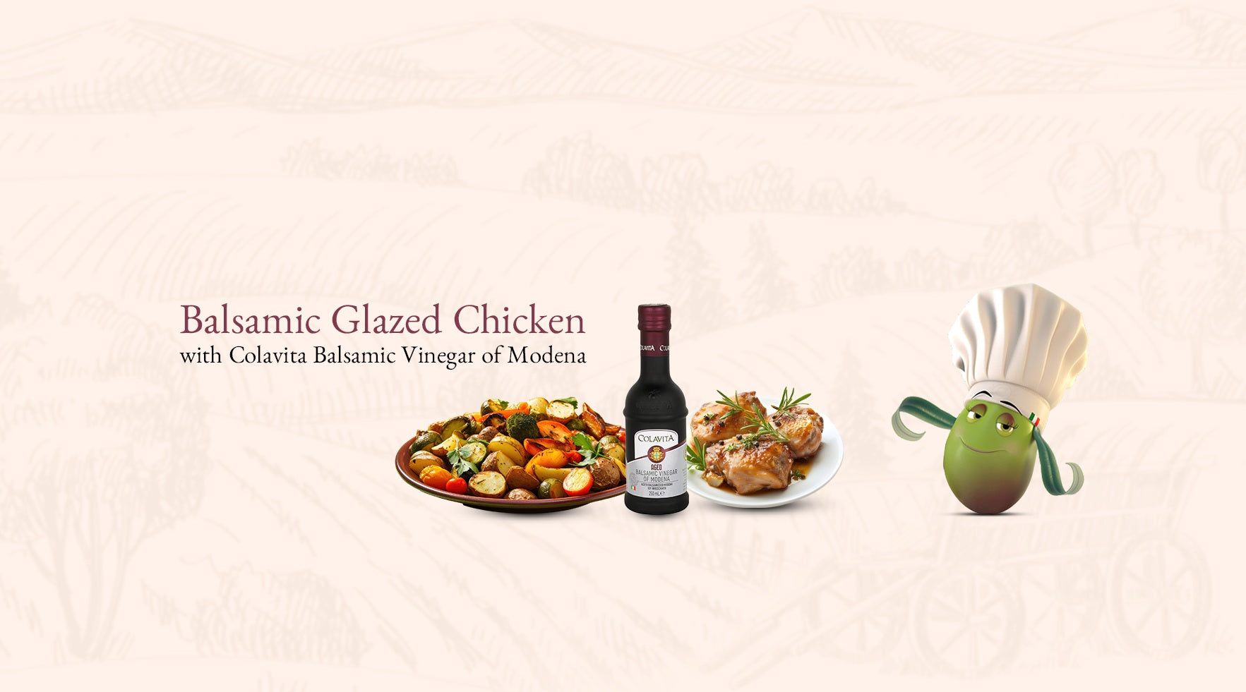 Balsamic Glazed Chicken with Colavita Balsamic Vinegar of Modena