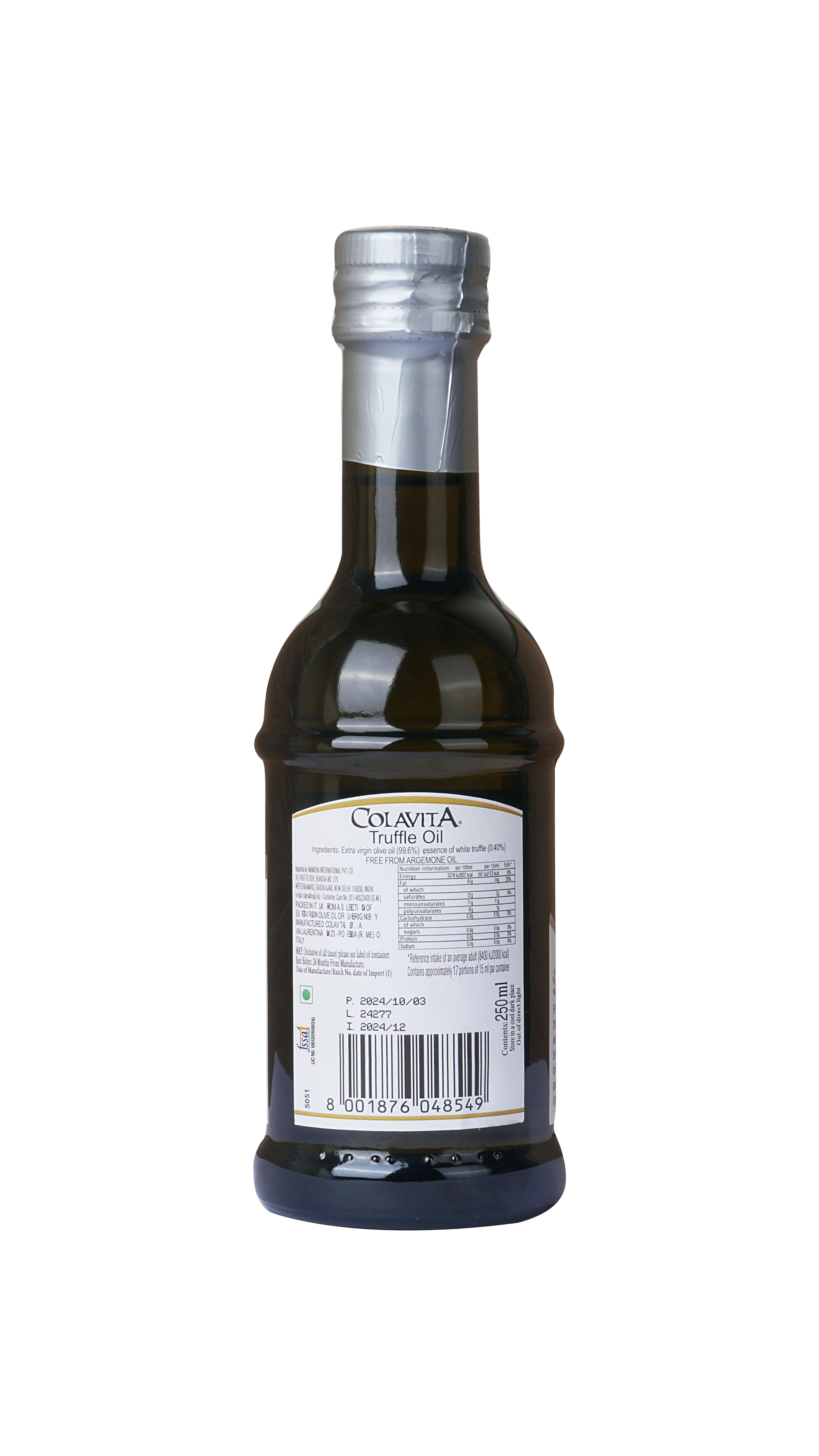 Colavita Tartufolio – Gourmet Extra Virgin Olive Oil with Truffle Aroma (250 ml)