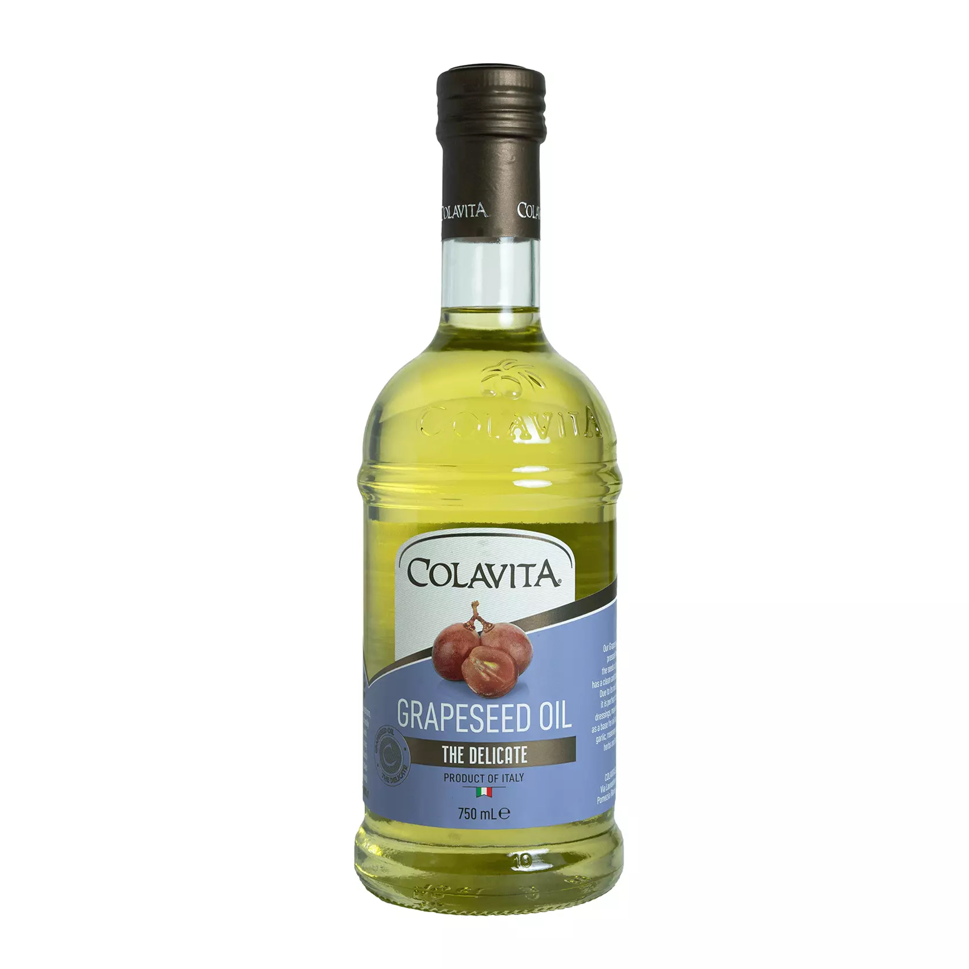 Colavita Grapeseed Oil – Ideal for Skin Lightening, Hair Care and Gourmet Cooking (750 ml)