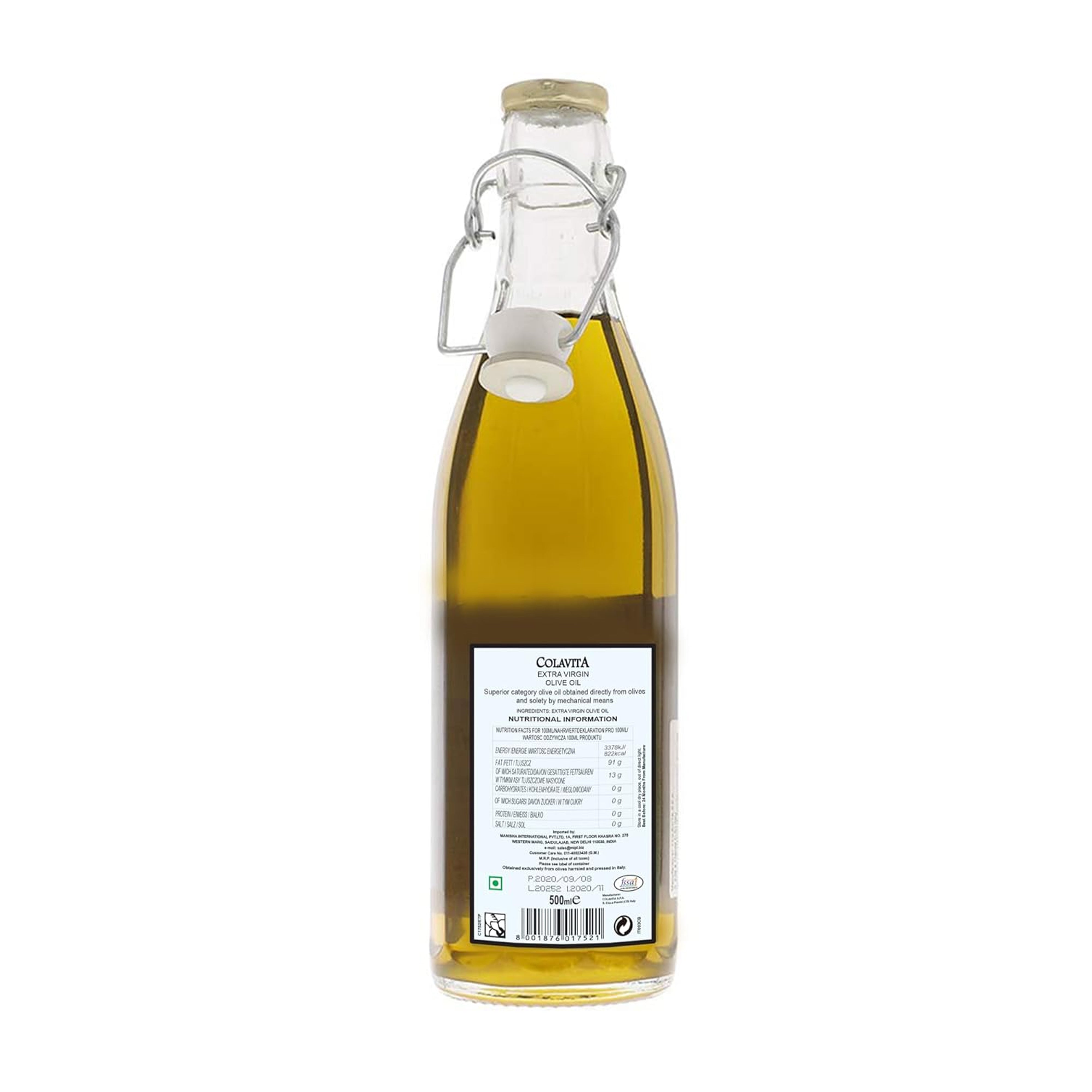Colavita il Tradizionale Unfiltered Extra Virgin Olive Oil – Pure Italian Craftsmanship (500 ml)