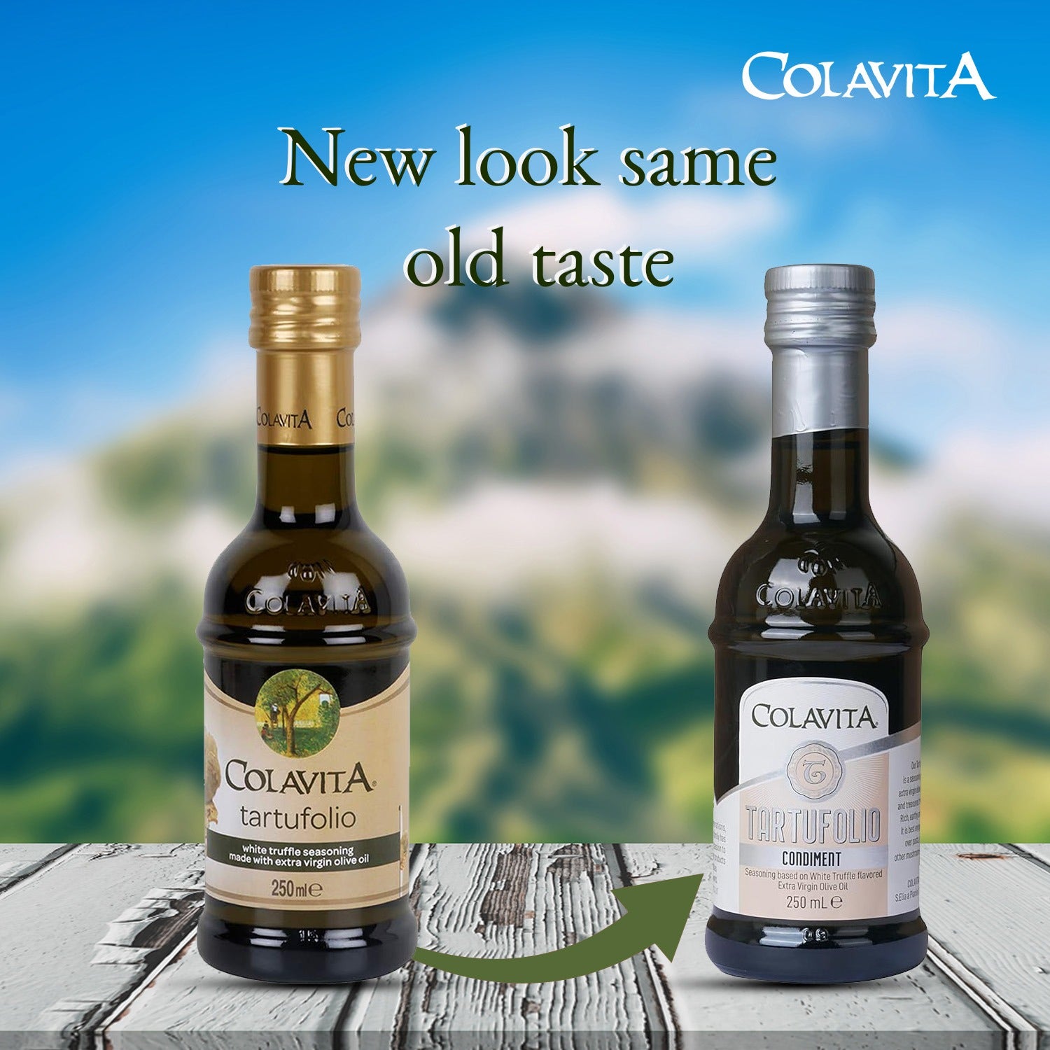 Colavita Italian Tartufolio/Truffle Flavoured Oil, Pepperolio & Garlicolio Olive Oil | Imported from Italy | Premium for Cooking, Salad Dressings and Marinades | Wooden Box Gift Set | 250 ml X 3