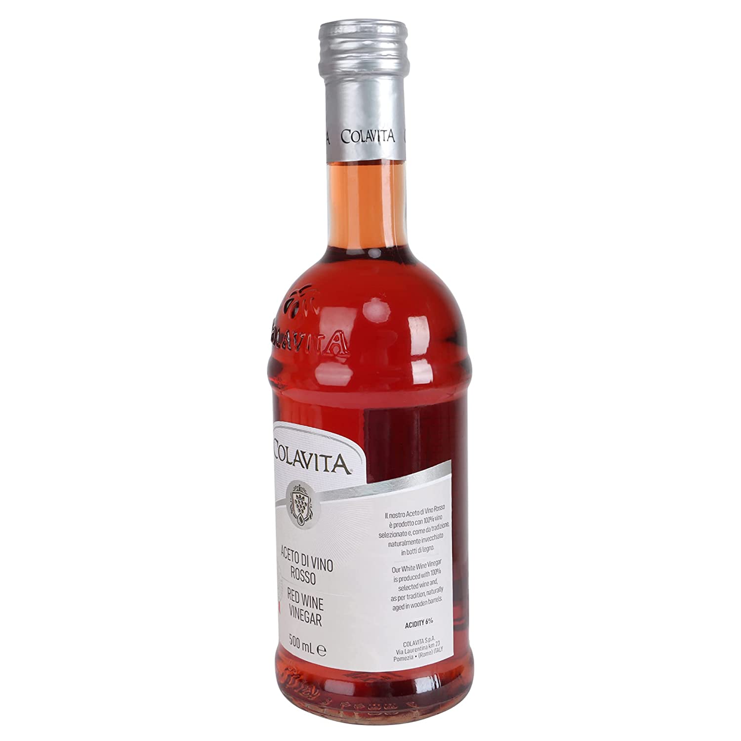 Colavita Red Wine Vinegar 500 ml – 100% Italian and No Artificial Colors (500 ml)