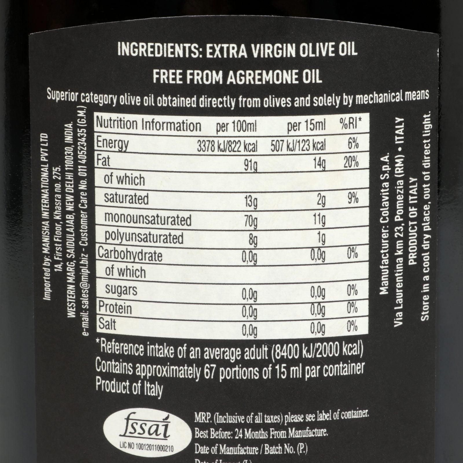 Colavita Extra Virgin Olive Oil – Premium Italian Excellence