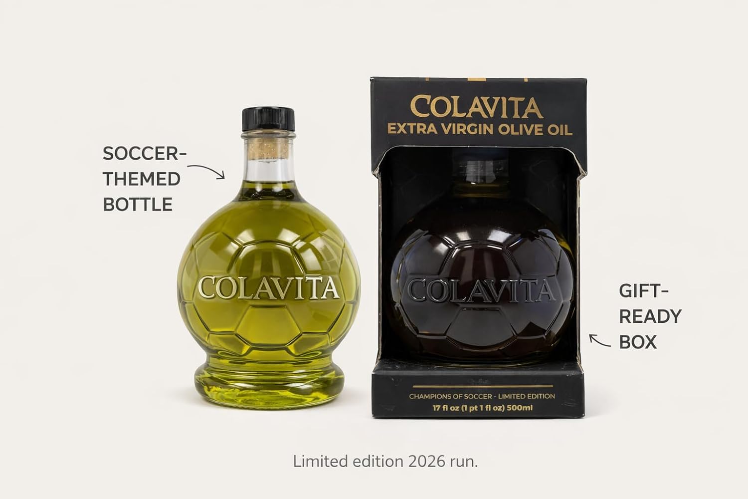 Colavita Extra Virgin Olive Oil bottle and packaging on a white background