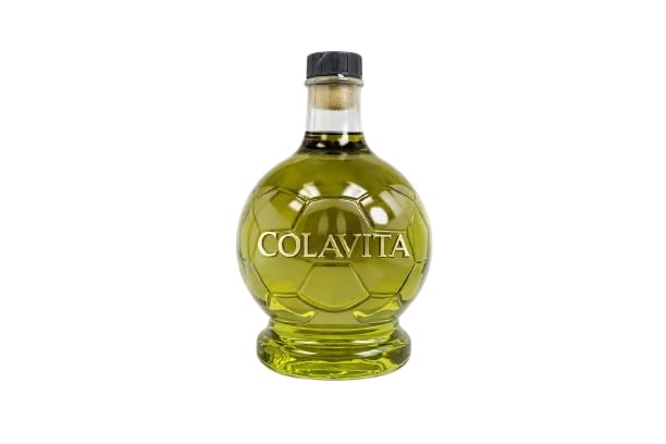 Colavita olive oil bottle on a white background