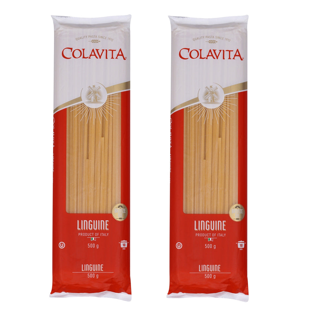 Colavita Linguine Durum Wheat Pasta 500 g (Combo Pack of 2)