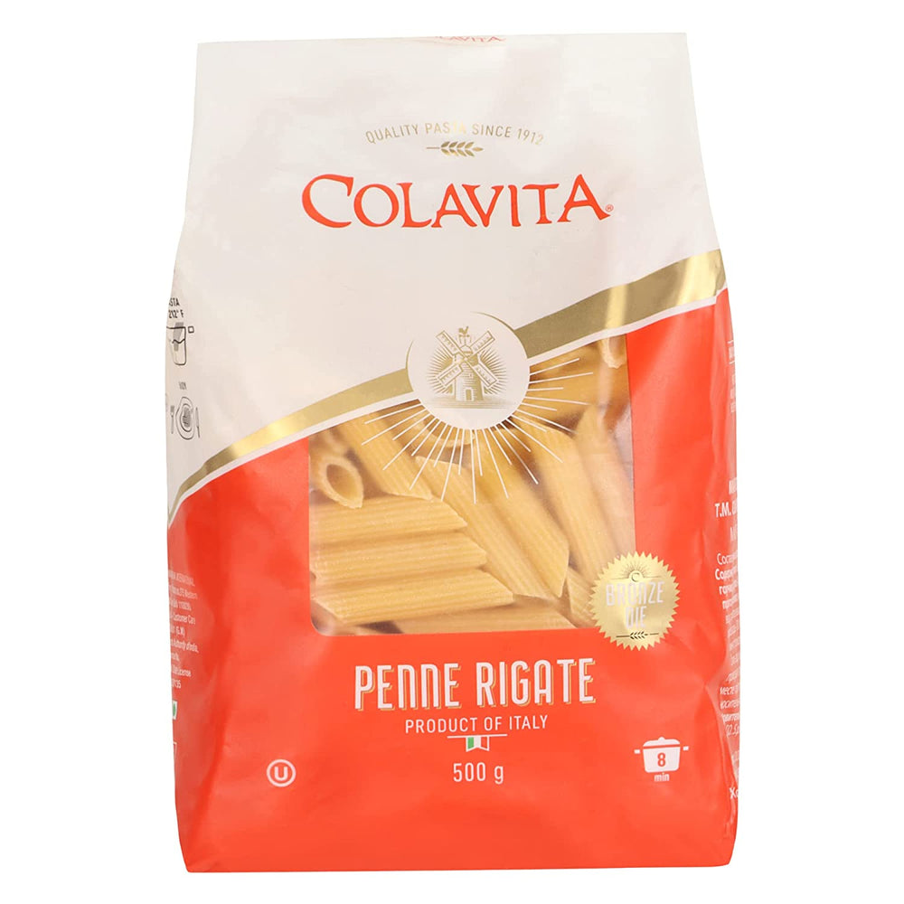 Colavita Penne Rigate Pasta 500g (Durum Wheat Pasta)