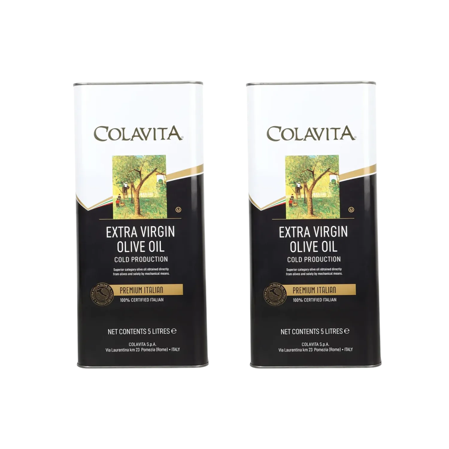 Colavita Extra Virgin Olive Oil – Cold-Pressed to Perfection (5L x 2) | Premium Italian