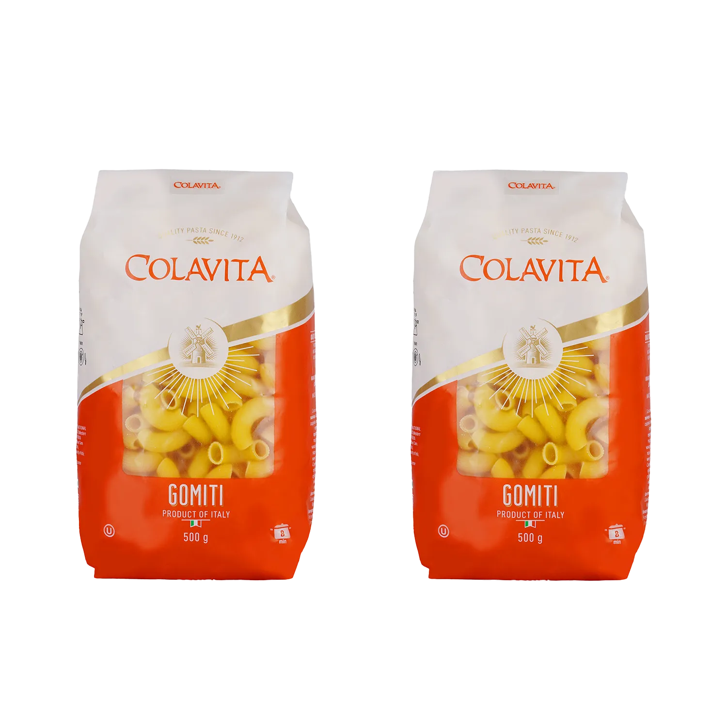 Colavita Gomiti Durum Wheat Pasta 500 g (Combo Pack of 2)
