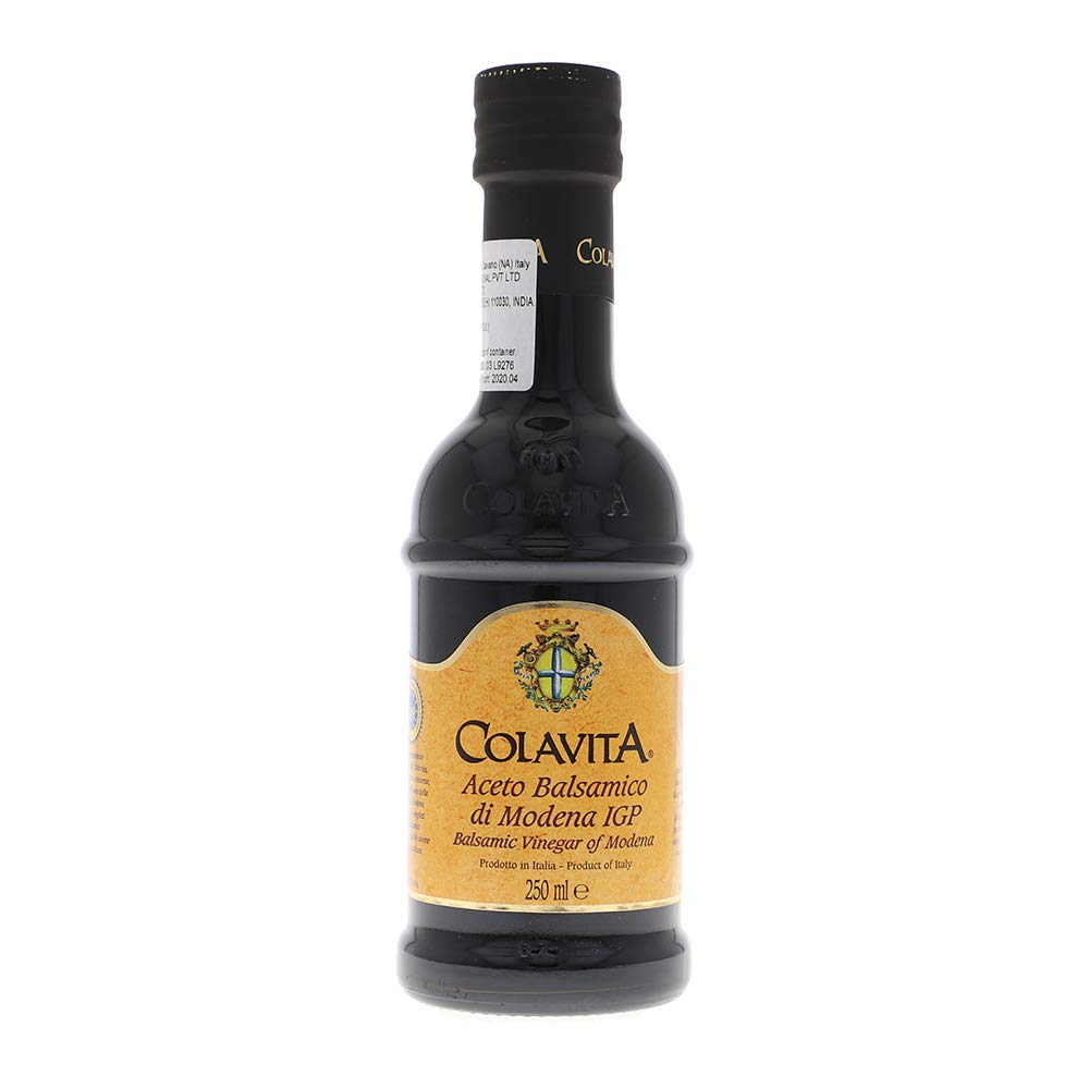 Colavita 250 ML Extra Virgin Olive Oil & Balsamic Vinegar Modena 250 ML with Table Cruet Set