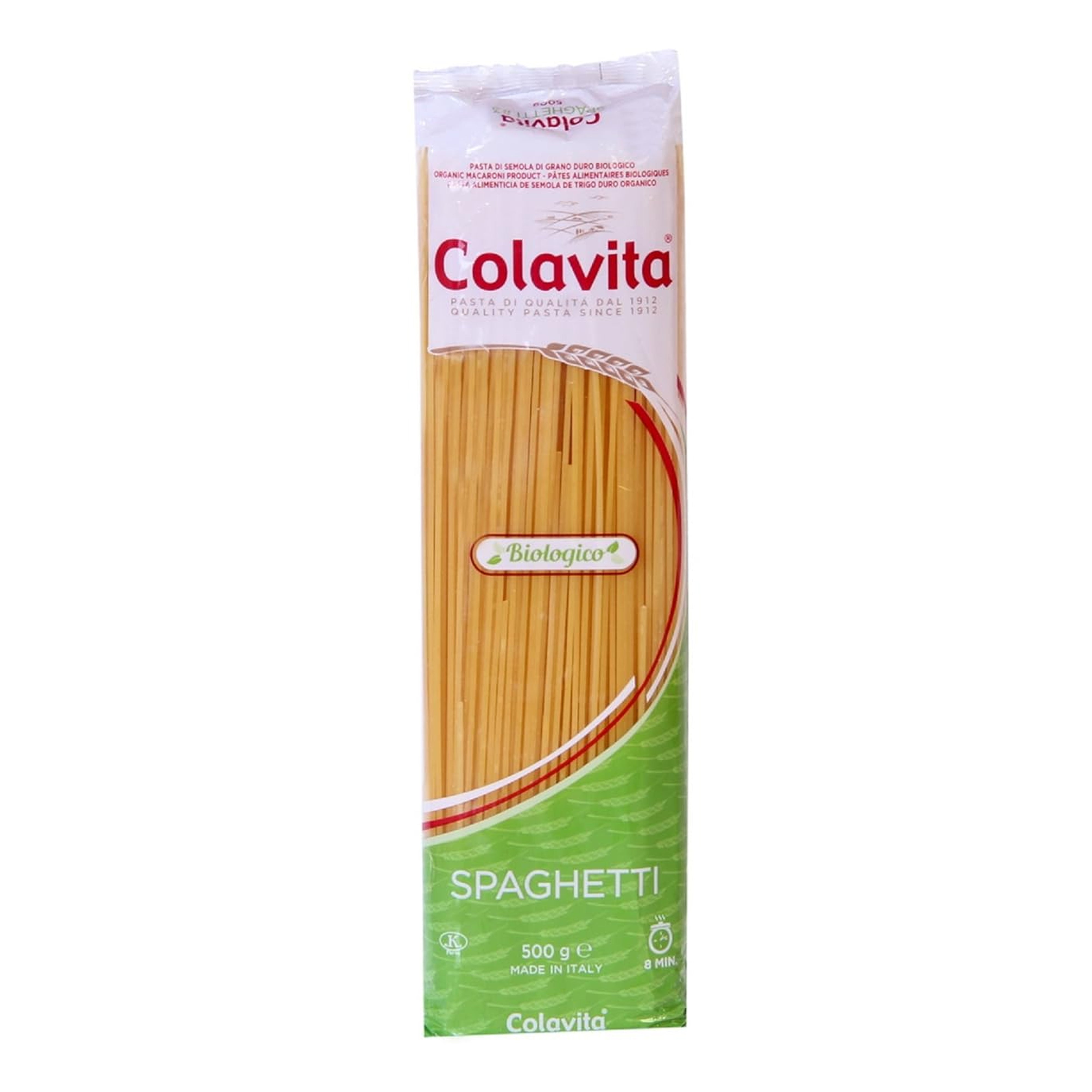 Colavita Spaghetti Organic Pasta - Certified Organic & Vegetarian-Friendly (500g)