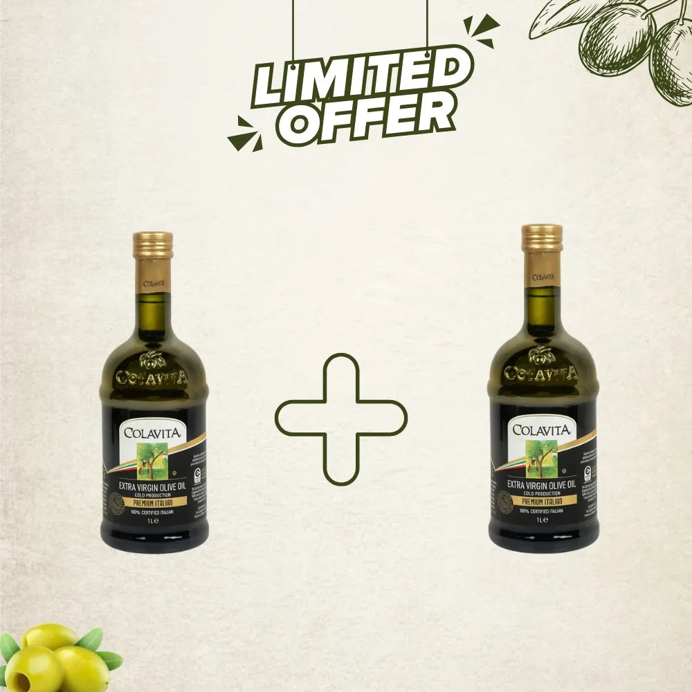 Colavita Combo Deal | Extra Virgin Olive Oil – Premium Italian Excellence (1L x 2)