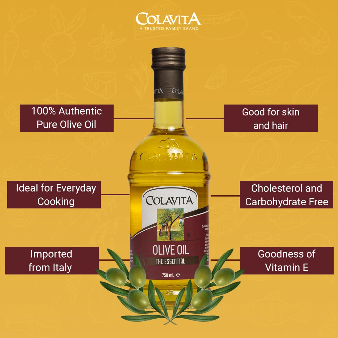 
                  
                    Colavita Pure Olive Oil | Daily Cooking Oil | Perfect for Indian Dishes - 750 ml
                  
                