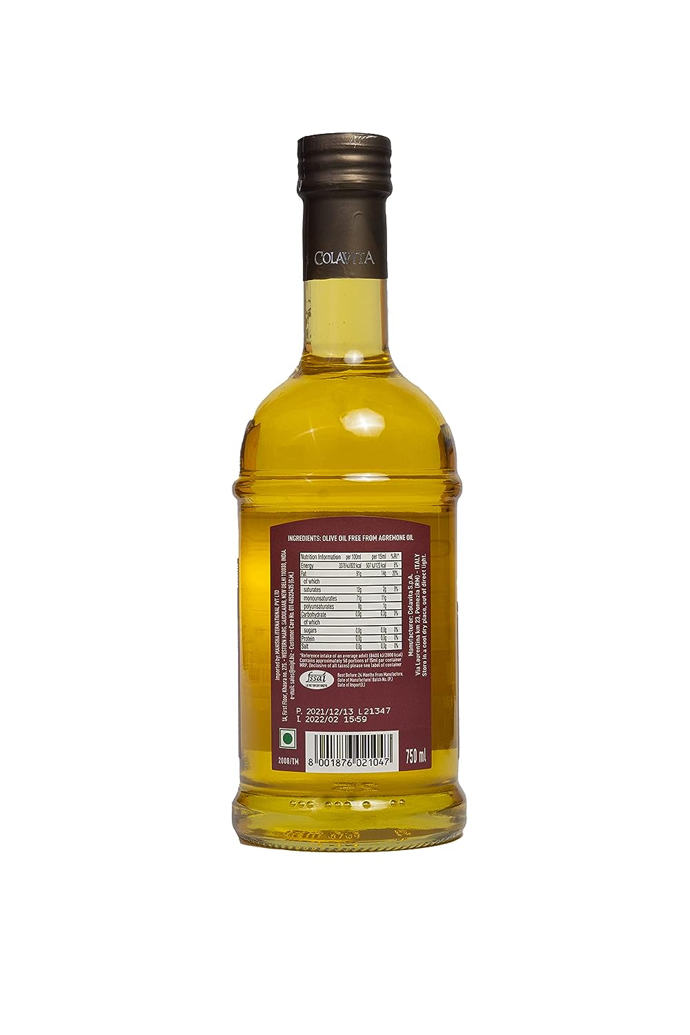 Colavita Pure Olive Oil – Crafted for Versatility and Purity