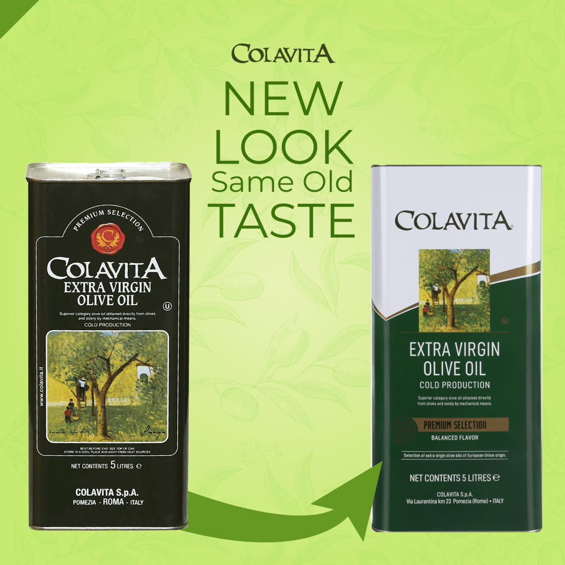 Colavita Extra Virgin Olive Oil (Cold Production) 5 Litre- Premium Selection - New