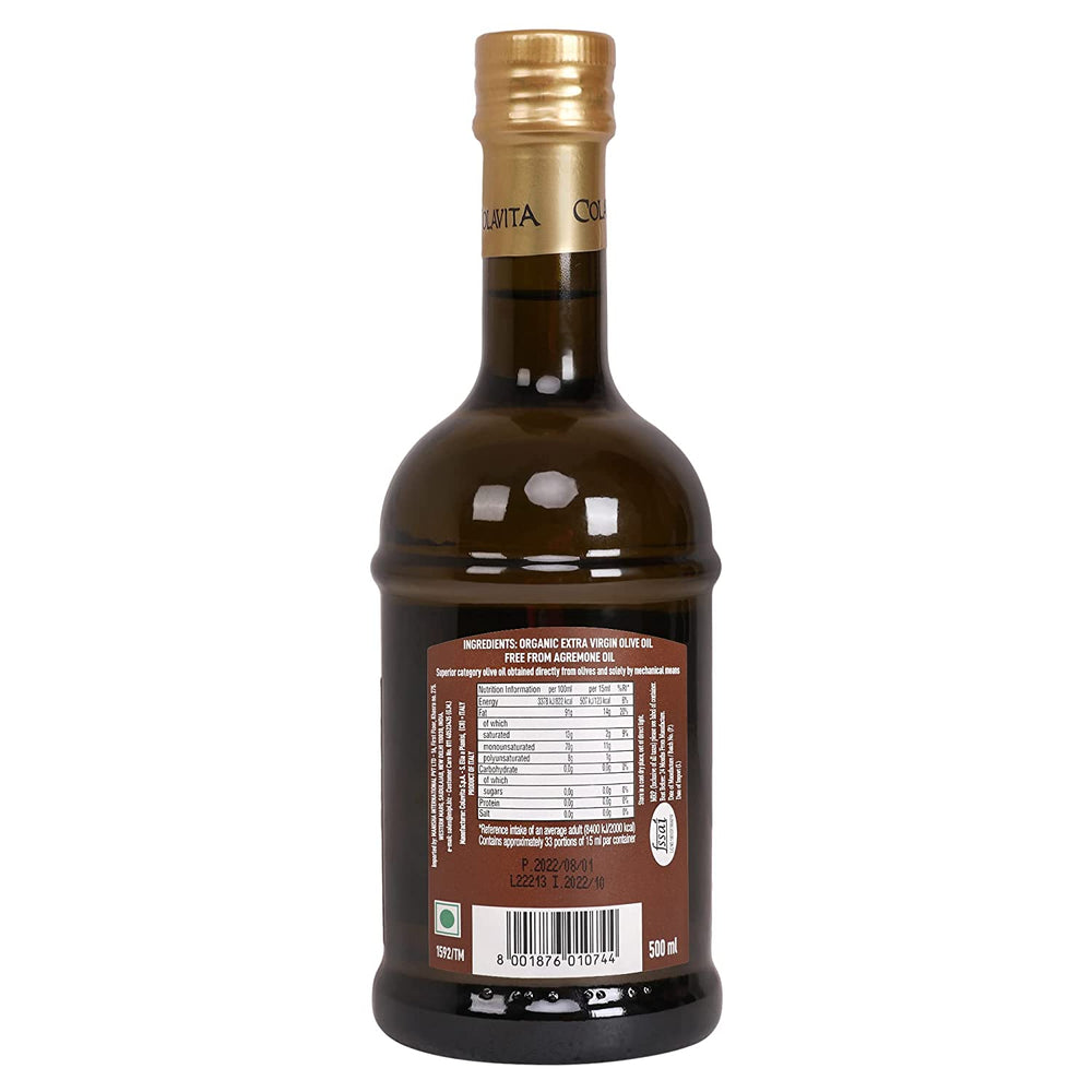 
                  
                    Colavita Organic Extra Virgin Olive Oil (Cold Production) 500 ml
                  
                