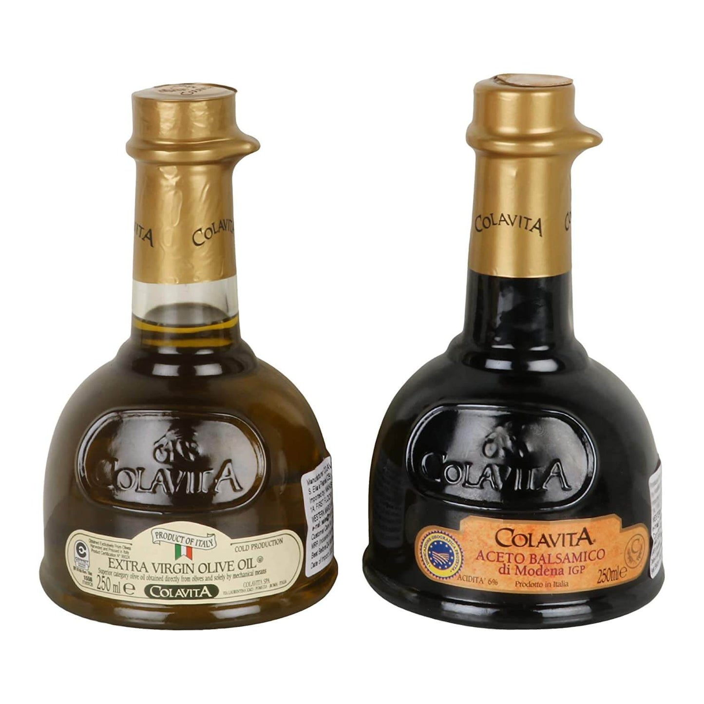 
                  
                    Colavita 250 ML Extra Virgin Olive Oil & Balsamic Vinegar Modena 250 ML with Table Wooden Cruet Set
                  
                