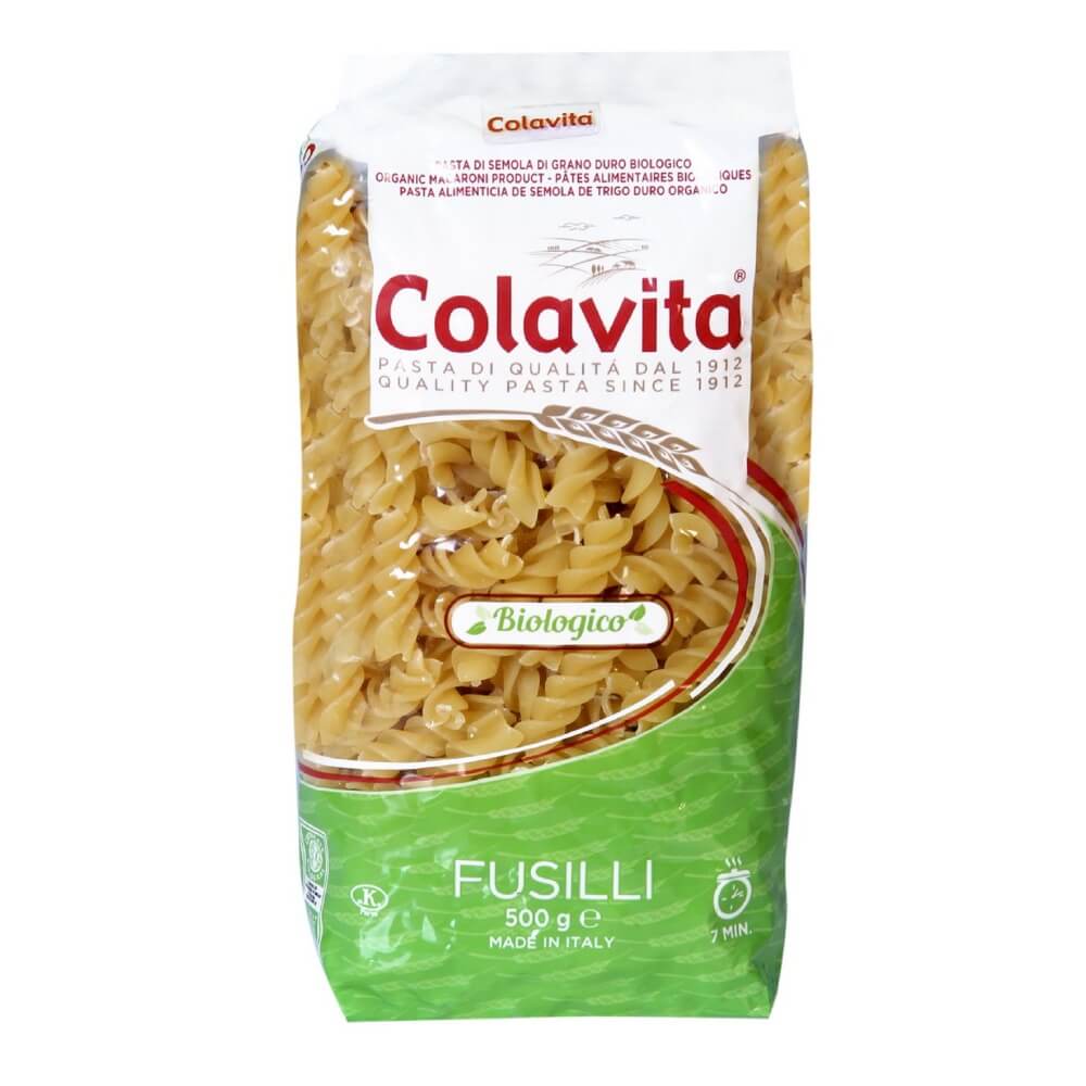 Colavita Fusilli Organic Pasta, 500 g