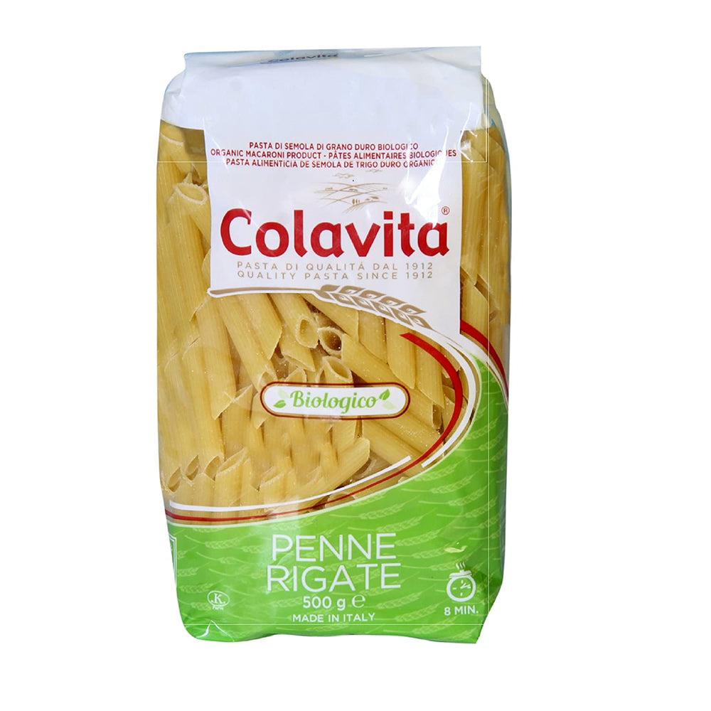 Colavita Penne Rigate Organic Pasta, 500 g
